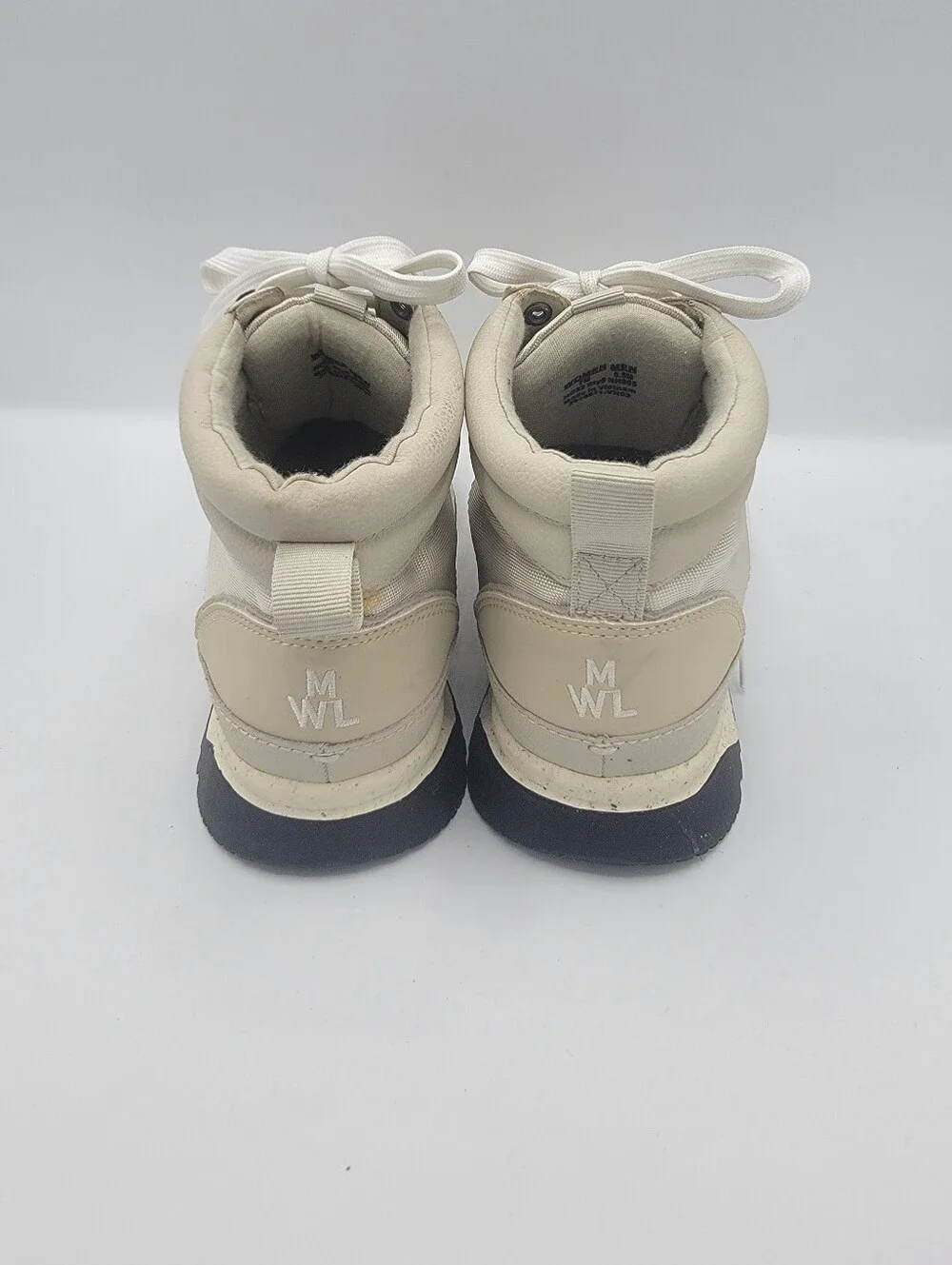 Madewell Beige High-Top Women's Sneaker Boots - Casual Lace-Up Comfort